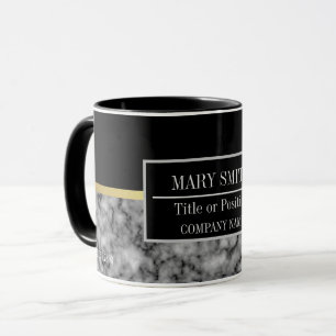 Mug Modern Marble Business Ajouter un nom