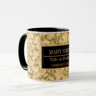 Mug Modern Marble Business Ajouter un nom
