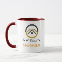 Modern Real Estate white and gold custom logo 