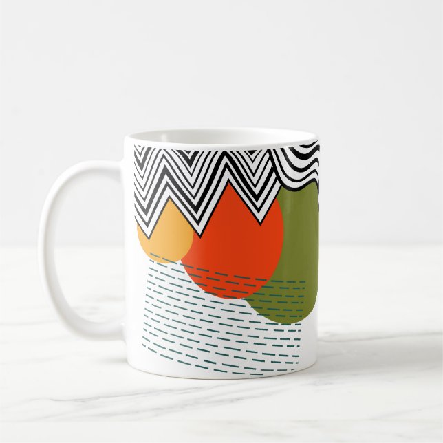 Mug Moderne Abstraite du milieu du siècle (Gauche)
