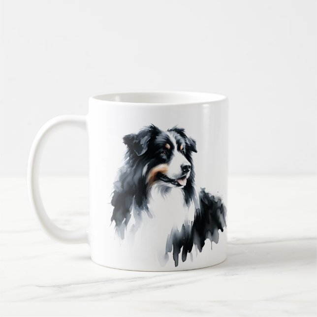 Mug moderne berger australien noir (Gauche)