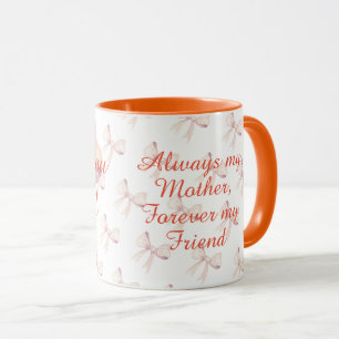 Mug Moderne Chic Orange Purple Love You Maman Fête des