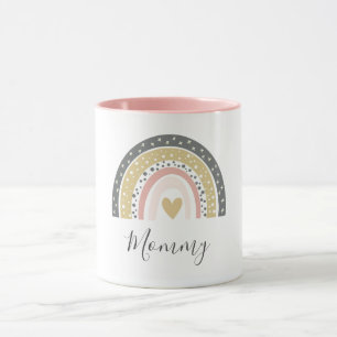 Mug  Moderne coloré mignon arc-en-ciel Mama 
