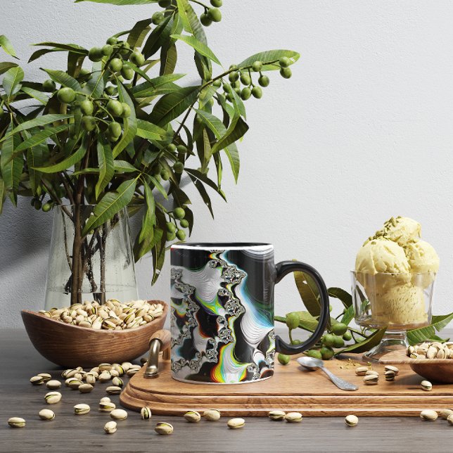 Mug Moderne coloré psychédélique spirale fractale (Créateur téléchargé)