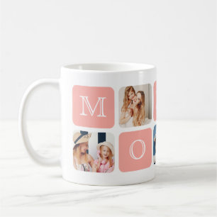Mug moderne de 5 photos "maman"