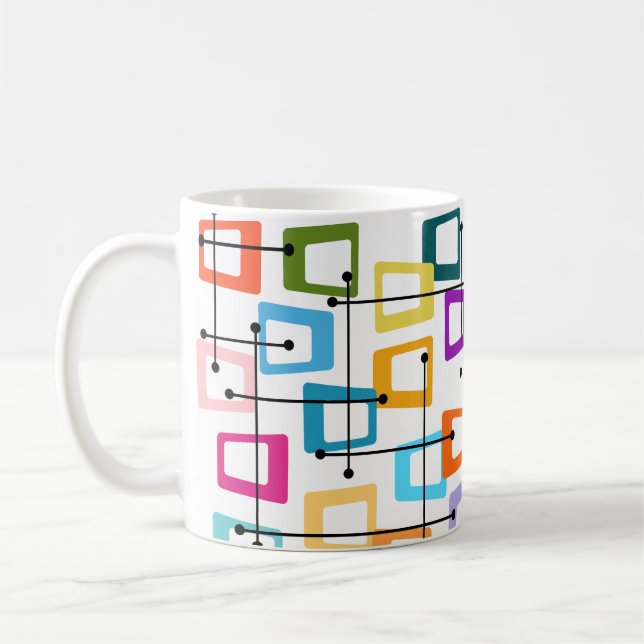 Mug Moderne du milieu du siècle atomique (Gauche)