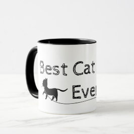 Mug Moderne et simple meilleure maman de chat jamais
