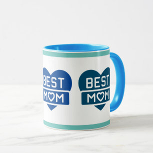 Mug Moderne Fun Blues Best Mom Two Tone