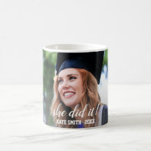 Moderne, Il L'A Fait Personnalisé Photo Graduation