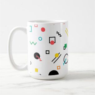 Mug Moderne, ludique, cool, tendance, Memphis géométri