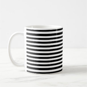 Mug Moderne Luxe noir et blanc rayures motif