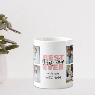 Mug Moderne Meilleur jamais Bonus Maman   Collage de p