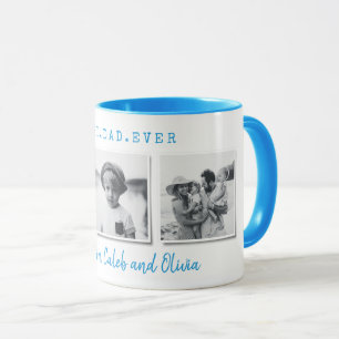 Mug Moderne multi photo meilleur papa fête des pères b