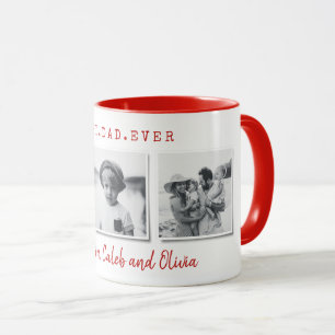 Mug Moderne multi photo meilleur papa fête des pères r