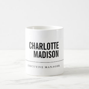 Mug Moderne Simple Blanc Tendance Minimaliste Simple