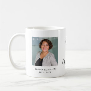 Mug Moderne souvenir photo simple de mémorial 