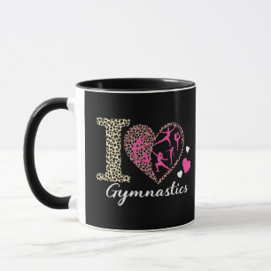 Mug Moderne Tendance Mignon J'adore Gymnastique Léopar
