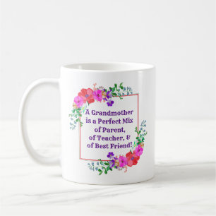Mug Modifier le nom et le texte Grand-mère Parfait Mél