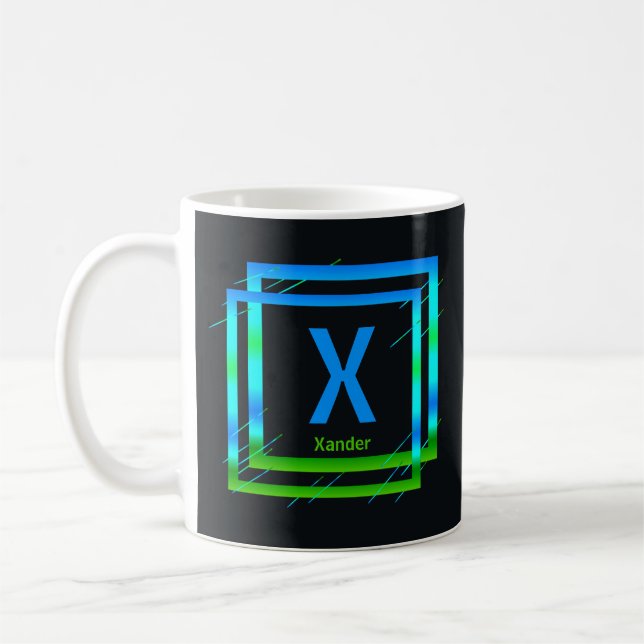 Mug Modifier le nom initial Ajouter le nom Carrés vert (Gauche)