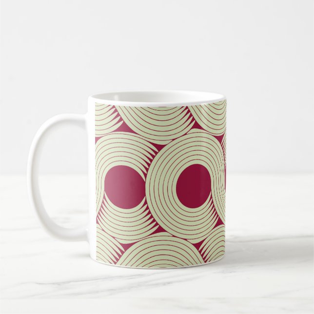 Mug Moebius Stripe : Carrelage rouge-vert infini (Gauche)