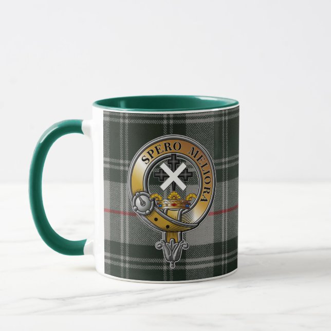 Mug Moffat Tartan & Badge (Gauche)