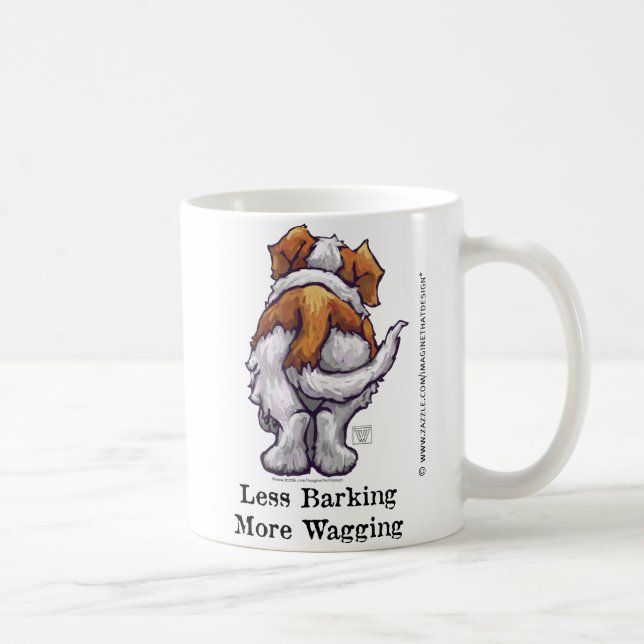Mug Moins d'aboiement, plus de baguage (Droite)