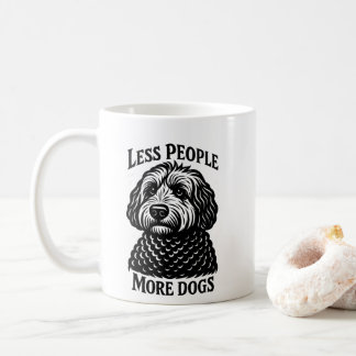 Mug Moins de Personnes Plus de Chiens - Golden Doo
