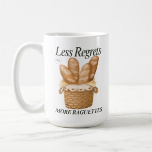 Mug Moins De Regrets Plus De Baguettes Drôle Pain Fran