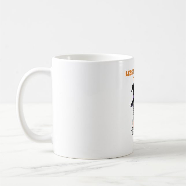 Mug Moins De Trucs Plus De Traitements Cadeaux Hallowe (Gauche)