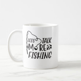 Mug Moins Discuter Plus Pêche, Drôle Pêcheur