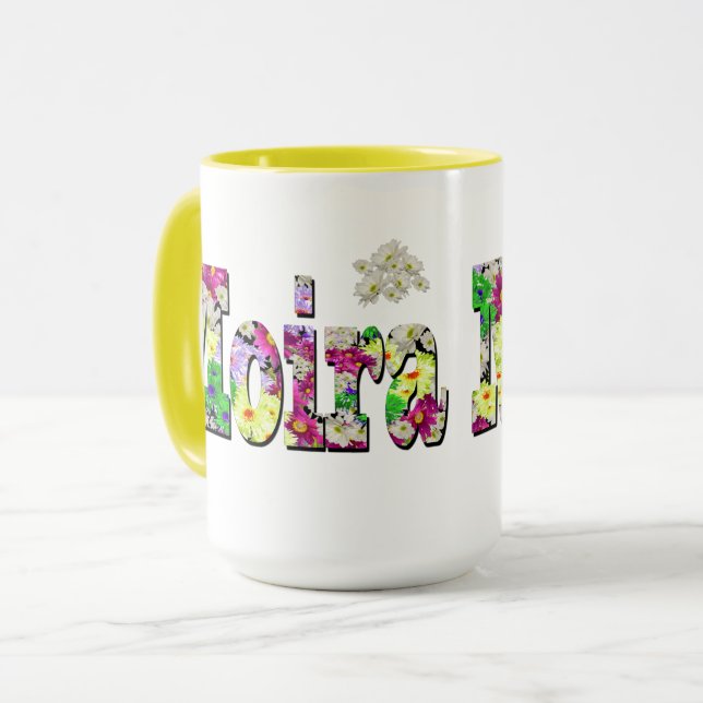 Mug Moira, Filles Nom Avec Maisies, (Devant gauche)