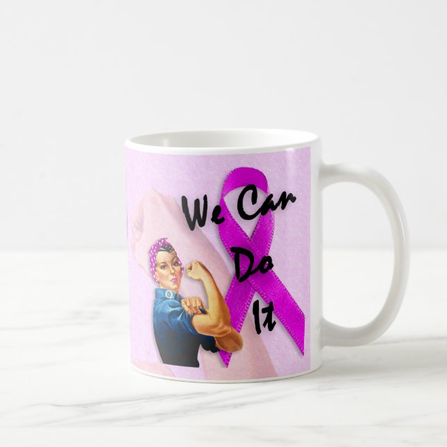 Mug Mois de conscience de cancer du sein, Rosie le (Droite)