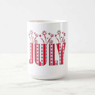 Mug Mois de la fête de juillet drapeau canadien Feuill