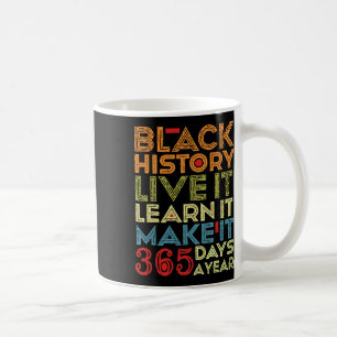 Mug Mois de l'histoire des Noirs 2025 Vivez-le Apprene