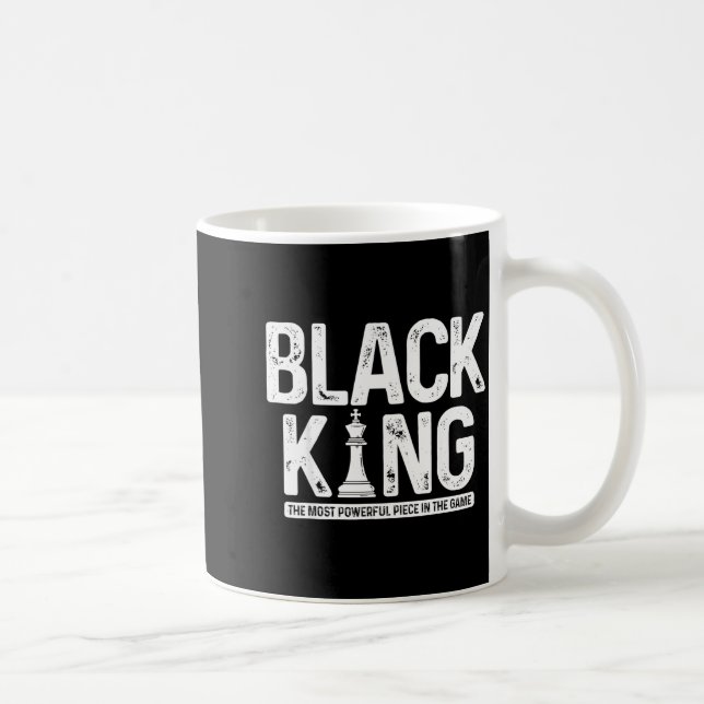 Mug Mois de l'histoire des Noirs roi noir d'échecs hom (Droite)