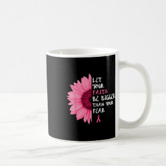 Mug Mois de sensibilisation au cancer Fleur rose Ruban