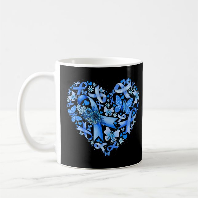 Mug Mois de sensibilisation au diabète du Ruban bleu 2 (Gauche)