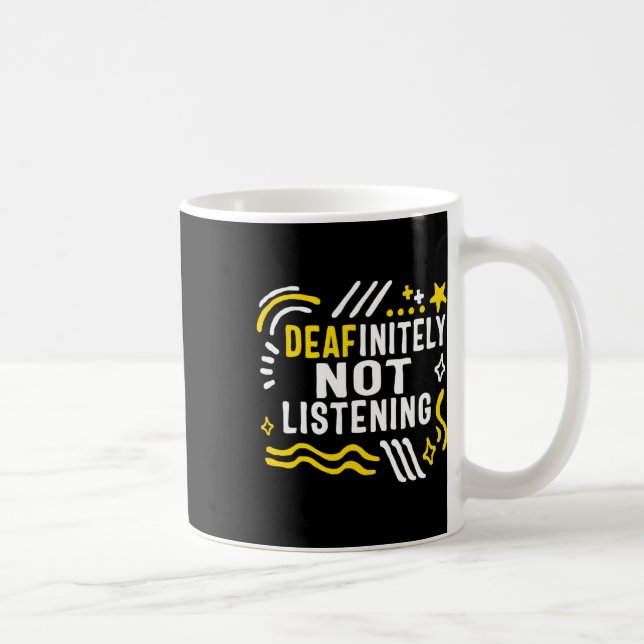 Mug Mois De Sensibilisation Sans Écouter Asl Lang (Droite)