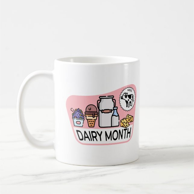 Mug Mois laitier rétro (Gauche)