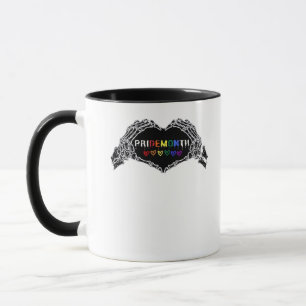Mug Mois Skeleton Heart Hands LGBTQIA