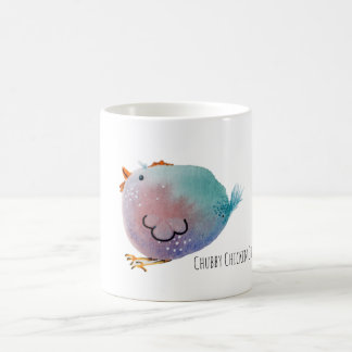 Mug Mok Chubby Chicken Chica, colorfull cut bird