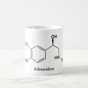 Mug Molécule de chimie adrénaline épinéphrine