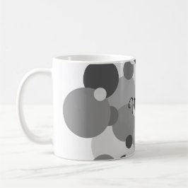Mug Molécules noires personnalisées