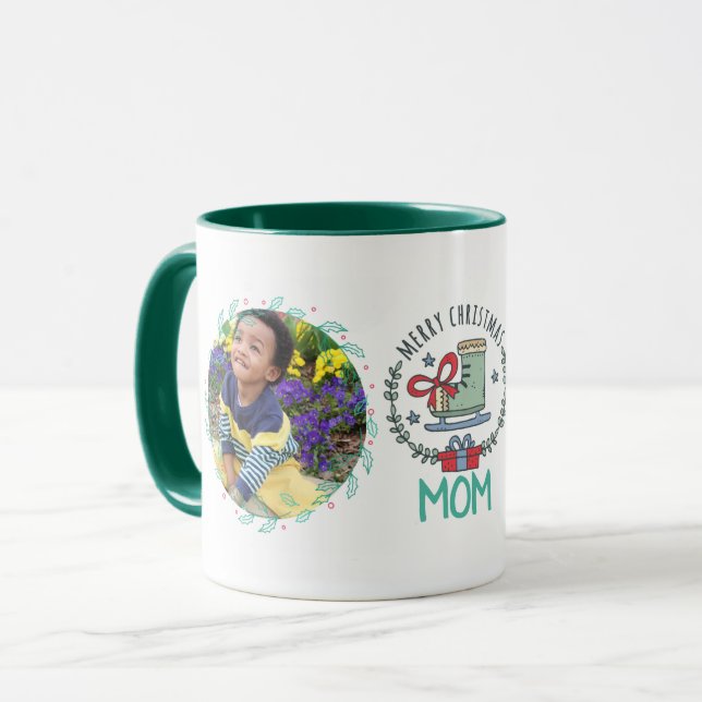 Mug MOM Cadeaux FUNNY Citations AJOUTER Photos Enfants (Devant gauche)
