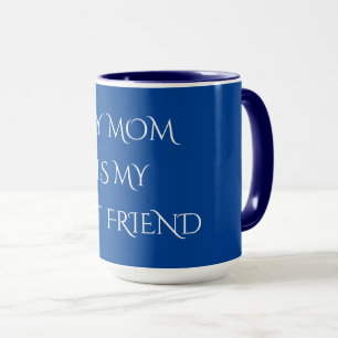 Mug "MOM" café ou thé DEUX TONED mug.