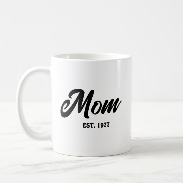 Mug Mom Established New Mom Gift (Gauche)