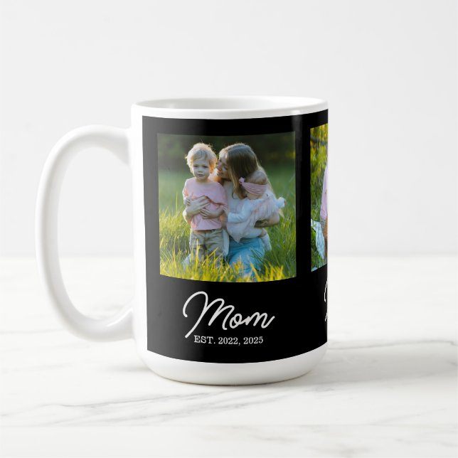 Mug Mom Established Script Black 3 Photo (Gauche)