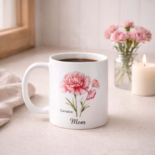 Mug Mom January Birth Flower (Créateur téléchargé)
