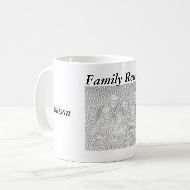 Mug - Momento de la Réunion avec photo (Devant gauche)