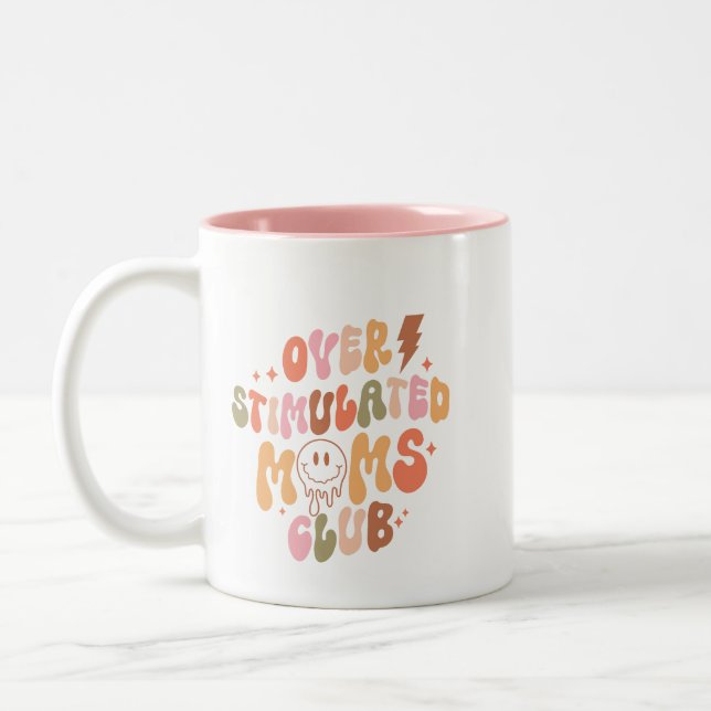 Mug Moms Club sur-stimulé (Gauche)